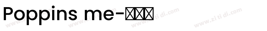 Poppins me字体转换